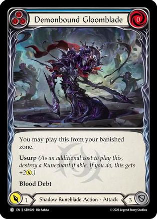 Demonbound Gloomblade (Blue) (SBW029) - Silver Age: Usurp the Shadow Throne-1