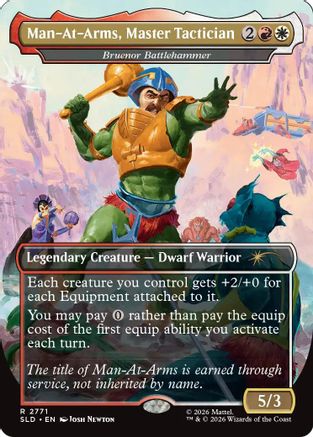 Man-At-Arms, Master Tactician - Bruenor Battlehammer (SLD-2771) - Secret Lair Drop Series Foil-1