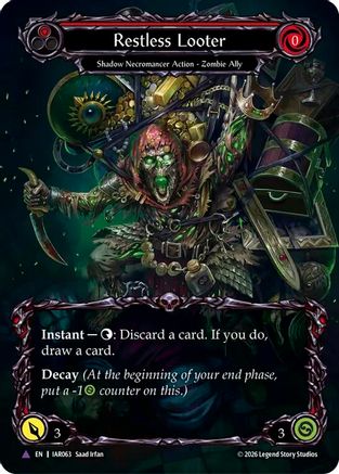 Restless Looter (Marvel) (IAR063) - Usurp the Shadow Throne Cold Foil