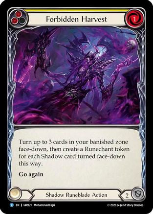 Forbidden Harvest (IAR121) - Usurp the Shadow Throne-1