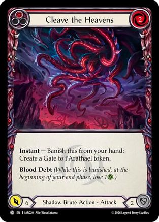Cleave the Heavens (Red) (IAR020) - Usurp the Shadow Throne