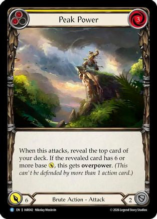 Peak Power (Yellow) (IAR042) - Usurp the Shadow Throne-1