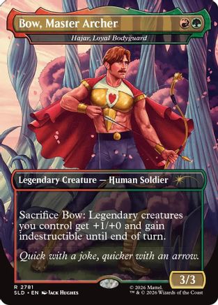 Bow, Master Archer - Hajar, Loyal Bodyguard (SLD-2781) - Secret Lair Drop Series Foil-1