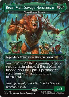 Beast Man, Savage Henchman - Kona, Rescue Beastie (SLD-2785) - Secret Lair Drop Series-1