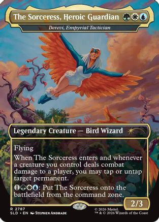 The Sorceress, Heroic Guardian - Derevi, Empyrial Tactician (SLD-2787) - Secret Lair Drop Series Foil-1