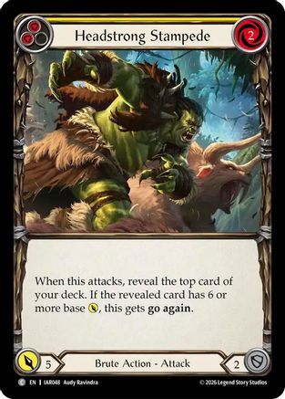 Headstrong Stampede (Yellow) (IAR048) - Usurp the Shadow Throne-1