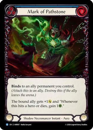 Mark of Pathstone (IAR067) - Usurp the Shadow Throne Rainbow Foil