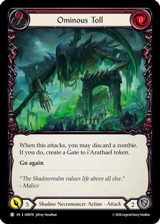 Ominous Toll (Red) (IAR078) - Usurp the Shadow Throne