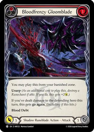 Bloodfrenzy Gloomblade (Red) (IAR123) - Usurp the Shadow Throne