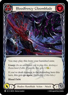 Bloodfrenzy Gloomblade (Blue) (IAR125) - Usurp the Shadow Throne Rainbow Foil-1