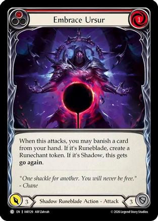 Embrace Ursur (Red) (IAR129) - Usurp the Shadow Throne Rainbow Foil