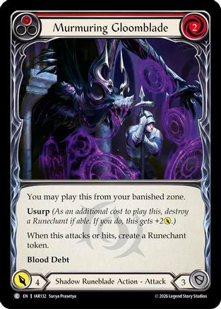 Murmuring Gloomblade (Red) (IAR132) - Usurp the Shadow Throne-1