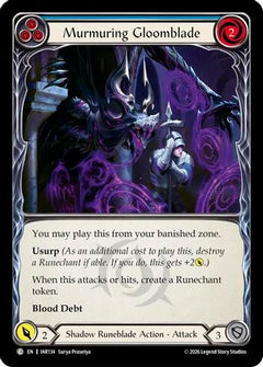 Murmuring Gloomblade (Blue) (IAR134) - Usurp the Shadow Throne-1