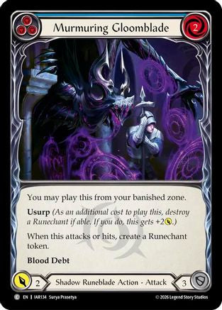 Murmuring Gloomblade (Blue) (IAR134) - Usurp the Shadow Throne