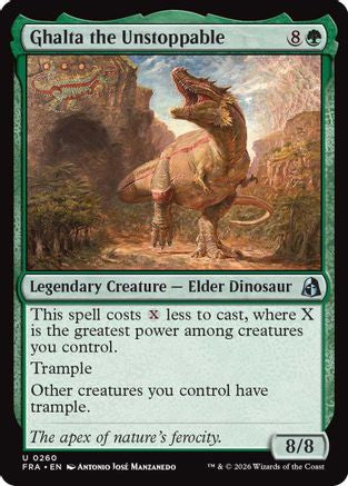 Ghalta the Unstoppable (FRA-260) - Reality Fracture Foil-1
