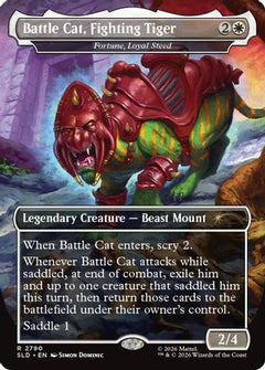 Battle Cat, Fighting Tiger - Fortune, Loyal Steed (SLD-2790) - Secret Lair Drop Series Foil-1