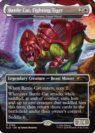 Battle Cat, Fighting Tiger - Fortune, Loyal Steed (SLD-2790) - Secret Lair Drop Series Foil-1