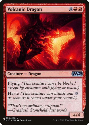 Volcanic Dragon (M20) (LIST-336) - The List Reprints-1