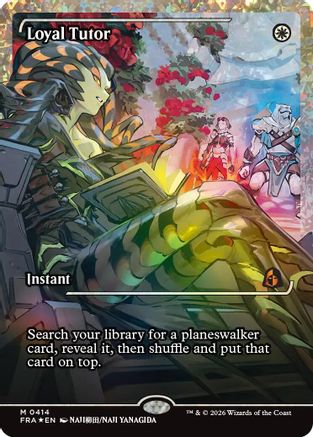 Loyal Tutor (Showcase) (Fracture Foil) (FRA-414) - Reality Fracture Foil-1