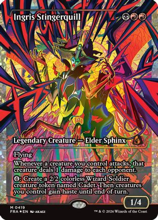 Ingris Stingerquill (Showcase) (Fracture Foil) (0419) (FRA-419) - Reality Fracture Foil-1