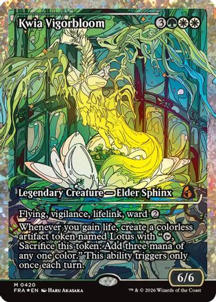 Kwia Vigorbloom (Showcase) (Fracture Foil) (0420) (FRA-420) - Reality Fracture Foil-1