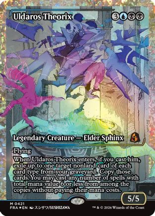 Uldaros Theorix (Showcase) (Fracture Foil) (0421) (FRA-421) - Reality Fracture Foil-1