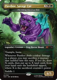 Panthor, Savage Cat - The Gitrog, Ravenous Ride (SLD-2791) - Secret Lair Drop Series Foil-1
