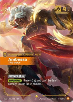 Ambessa, The Wolf (T1 Worlds Champion Player Bundle) (T1A 001/005) - Riftbound Promotional Cards Foil-1