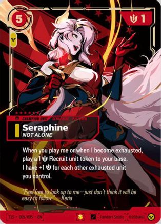 Seraphine, Not Alone (T1 Worlds Champion Signature Edition Bundle) (T1S 005/005) - Riftbound Promotional Cards Foil-1