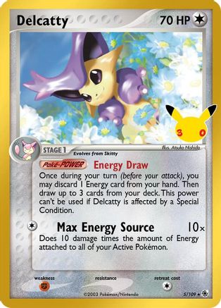 Delcatty 005  - Holofoil ME 30th Celebration Classic Collection - Classic Collection-1