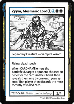 Zyym, Mesmeric Lord (No PW Symbol) (CMB1-) - Mystery Booster Playtest Cards 2021-1