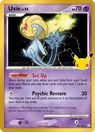 Uxie 043  - Holofoil ME 30th Celebration Classic Collection - Classic Collection-1