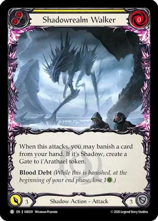 Shadowrealm Walker (Yellow) (IAR201) - Usurp the Shadow Throne Rainbow Foil-1