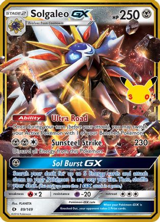 Solgaleo GX 089  - Holofoil ME 30th Celebration Classic Collection - Classic Collection-1