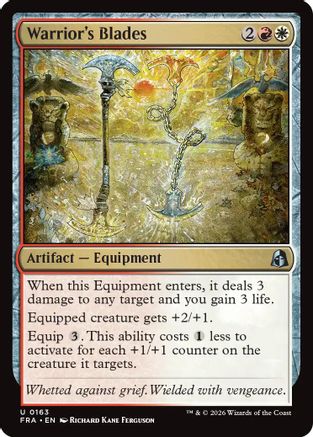 Warrior's Blades (FRA-163) - Reality Fracture Foil-1