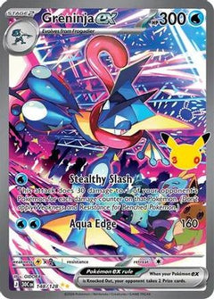 Greninja ex 148/128  - Holofoil ME 30th Celebration - Special Illustration Rare-1