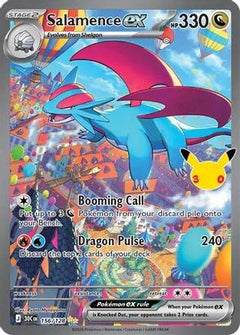 Salamence ex 156/128  - Holofoil ME 30th Celebration - Special Illustration Rare-1