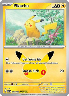 Pikachu 046/128  - Holofoil ME 30th Celebration - Pikachu Rare-1