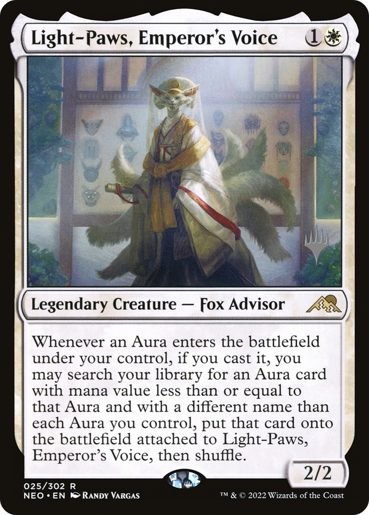Light-Paws, Emperor's Voice (Promo Pack) [Kamigawa: Neon Dynasty Promos]-1