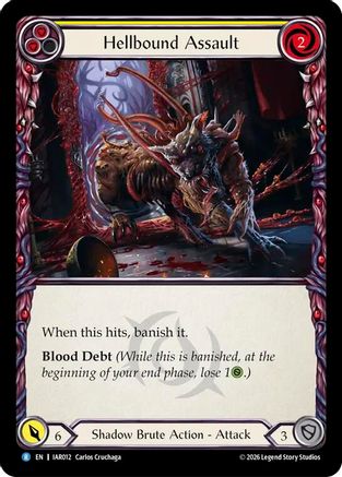 Hellbound Assault (Yellow) (IAR012) - Usurp the Shadow Throne Rainbow Foil-1