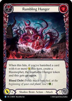 Rumbling Hunger (Red) (IAR014) - Usurp the Shadow Throne Rainbow Foil-1