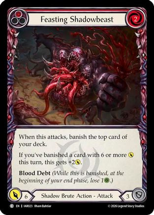 Feasting Shadowbeast (Red) (IAR023) - Usurp the Shadow Throne