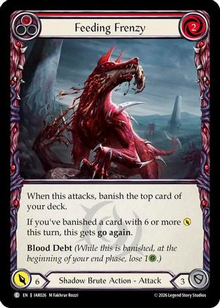 Feeding Frenzy (Red) (IAR026) - Usurp the Shadow Throne Rainbow Foil-1