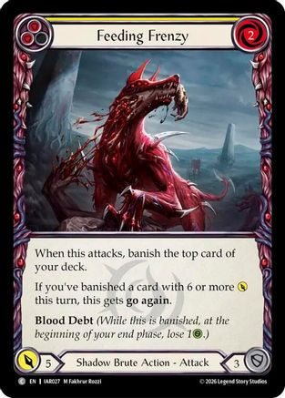 Feeding Frenzy (Yellow) (IAR027) - Usurp the Shadow Throne Rainbow Foil-1