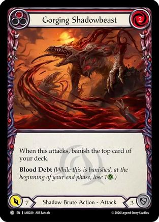Gorging Shadowbeast (Red) (IAR029) - Usurp the Shadow Throne-1