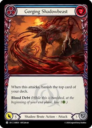 Gorging Shadowbeast (Blue) (IAR031) - Usurp the Shadow Throne-1
