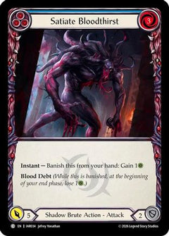 Satiate Bloodthirst (Blue) (IAR034) - Usurp the Shadow Throne Rainbow Foil-1