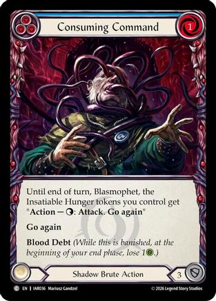 Consuming Command (IAR036) - Usurp the Shadow Throne Rainbow Foil-1