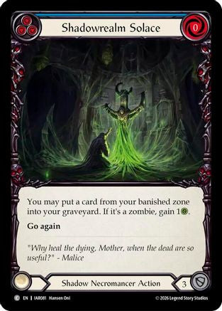 Shadowrealm Solace (IAR081) - Usurp the Shadow Throne Rainbow Foil