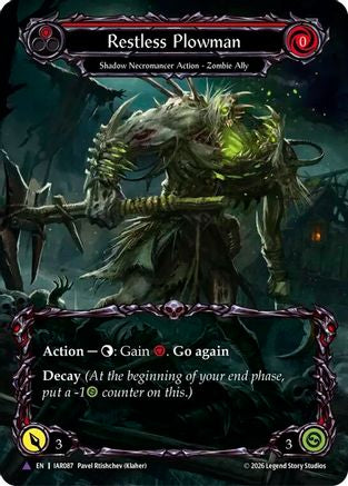Restless Plowman (Marvel) (IAR087) - Usurp the Shadow Throne Cold Foil